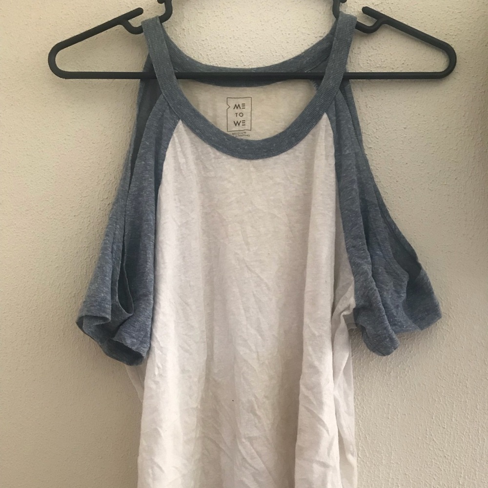 Cute cold shoulder top